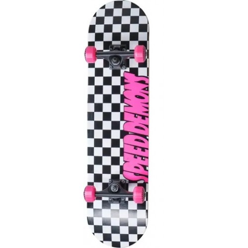 Speed Demons Checkers Riedlentė Juoda/Balta/Rožinė