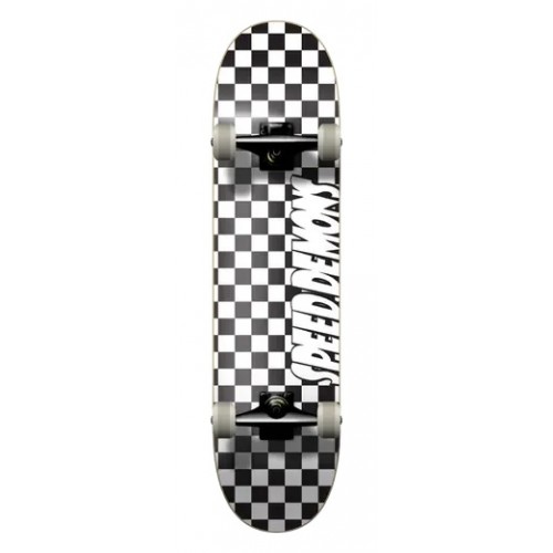 Speed Demons Checkers Soft Top Complete Skateboard