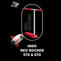 INDO 570 RED ROCKER Trampoline Scooter complete paspirtukas batutams, 570mm