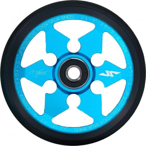 JP Ninja 6-Spoke Stunt Scooter Wheel Blue-Black