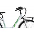 Elektrinis dviratis Italwin Nuvola4, Variklio galia 250 W, Baltas/Žalias