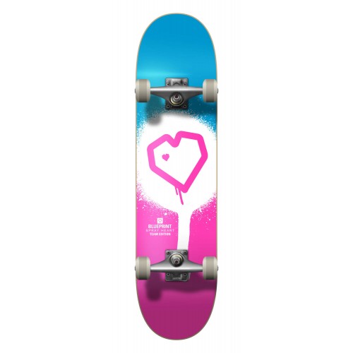 Riedlentė Blueprint Spray Heart V2 Complete, Pink/White/Blue