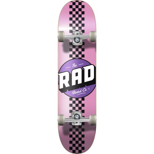Riedlentė RAD Checker Stripe, 7.75", Pink/Black