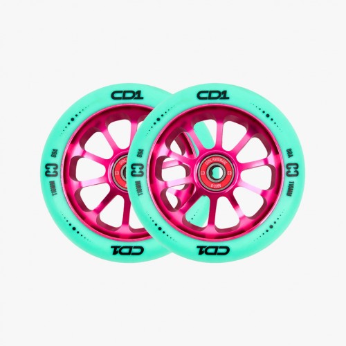 CD1 Pro Scooter Wheel 110mm Teal/Pink
