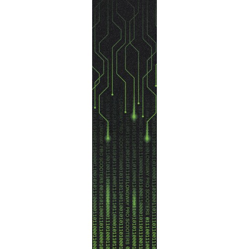 Longway Printed Pro Scooter Grip Tape (Matrix Green)