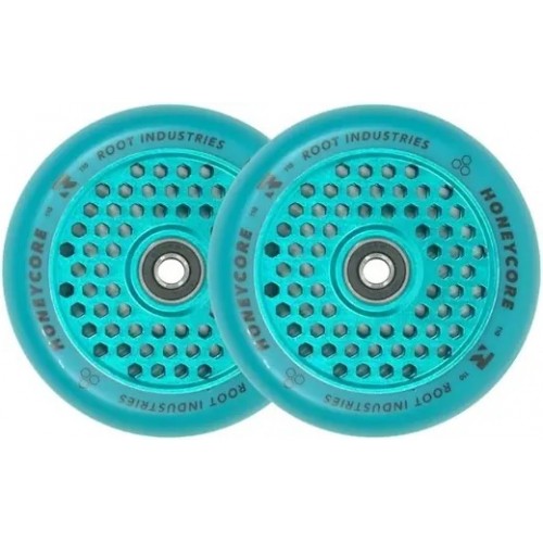 Root Limited edition Honeycore 110mm Pro Scooter Wheels Teal/Teal