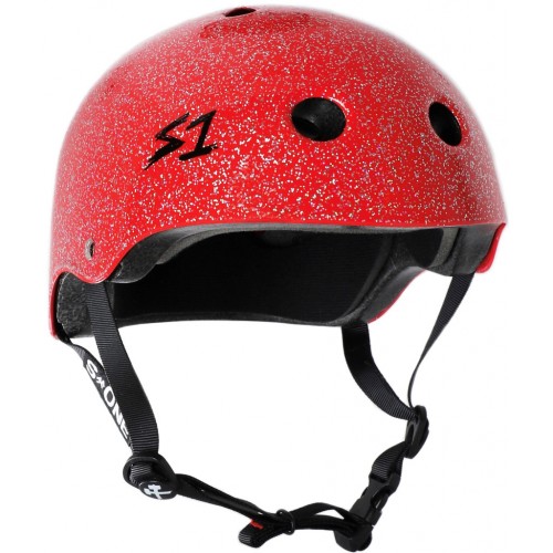 S-ONE HELMET LIFER RED GLOSS GLITTER L
