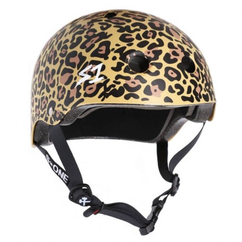 S-ONE HELMET LIFER TAN LEOPARD PRINT MATTE L