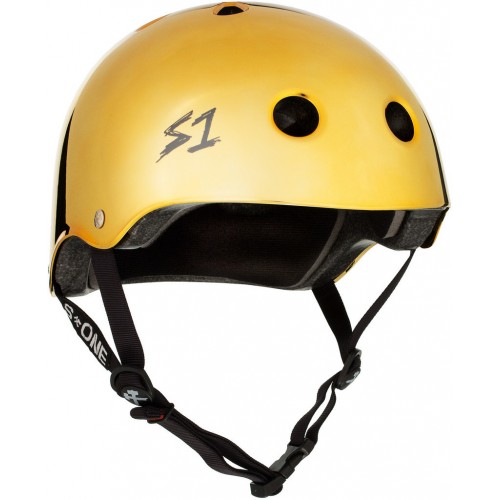 S-ONE HELMET LIFER GOLD MIRROR GLOSS L