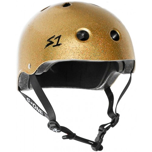 S-ONE HELMET LIFER GOLD GLOSS GLITTER L