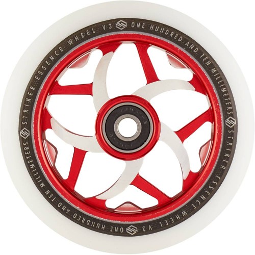  Striker Essence V3 White Pro Scooter Wheel (Red)