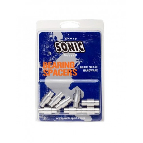 SONIC - BEARING SPACERS FOR 6.35 mm AXLES - PACKx8 Black