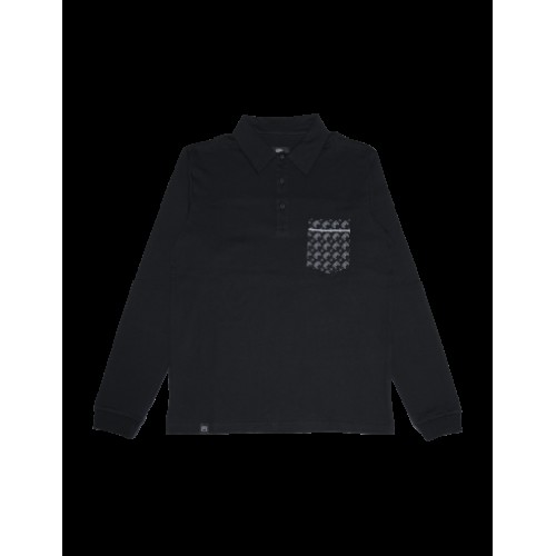 FR - POLO LONGSLEEVE S Black