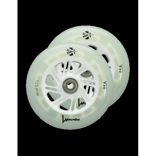 LUMINOUS SCOOTER PACK - 2x125mm/85A GLOW + 4xMW7 TWINCAM White Glow