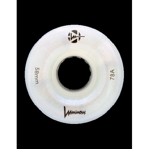 LUMINOUS - LED QUAD WHEEL - 58mm/78A - PACK OF 4 58x32mm Glitter Pink 78A