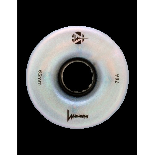 LUMINOUS - LED WHEEL - 65x37mm/78A - PACK OF 4 Black Pearl 65x37mm 78A