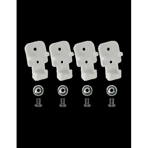 JUNIOR STRAP BUCKLE PAD WHITE X4 White