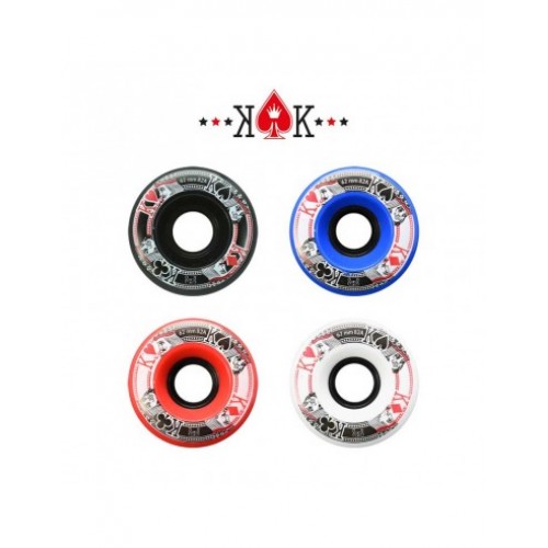 FR - ROUE QUAD STREET KINGS 62mm/82A - PACK OF 4 Black