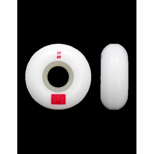 FR - THE REC STREET WHEELS - 88A - PACK OF 4 White 62mm