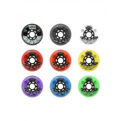 FR - STREET INVADERS WHEEL 84A - PACK OF 4 Black 72mm