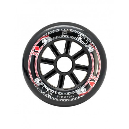 FR - ROUE STREET KINGS 110MM/88A BLACK - PACK OF 3 Black 110mm