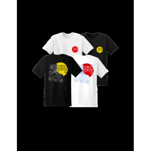 FR - SKATE DRAW TSHIRT - WOMAN L Black