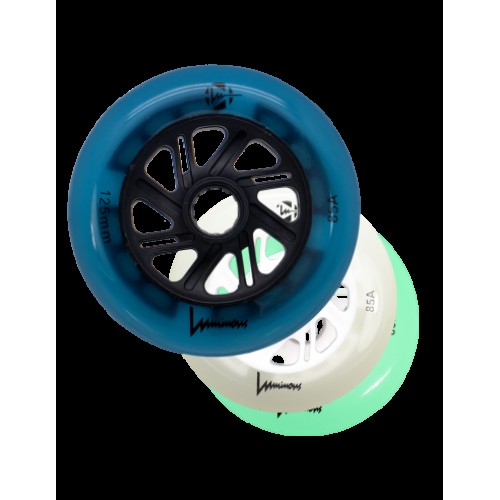 LUMINOUS - LED WHEEL - 125mm/85A - PACK OF 3 125mm Black Pearl