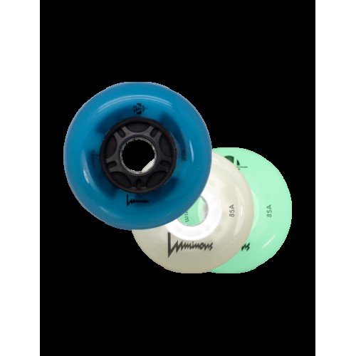 LUMINOUS - LED WHEEL - 84mm/85A - PACK OF 4 84mm Black Pearl