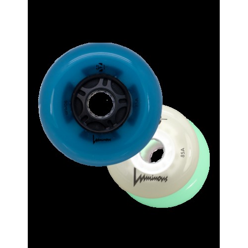 LUMINOUS - LED WHEEL - 90mm/85A - PACK OF 4 90mm Black Pearl