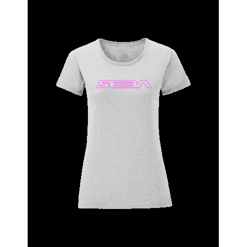 SEBA - WOMEN TEE SHIRT - GREY/PINK M