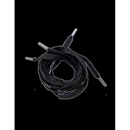 FR - LACES BLACK - METALLIC TIPS 210mm